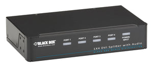 1 X 4 DVI-D SPLITTER WITH AUDI