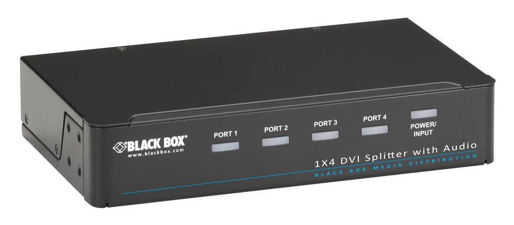 1 X 4 DVI-D SPLITTER WITH AUDI