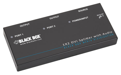 1 X 2 DVI-D SPLITTER WITH AUDIO AND HDCP