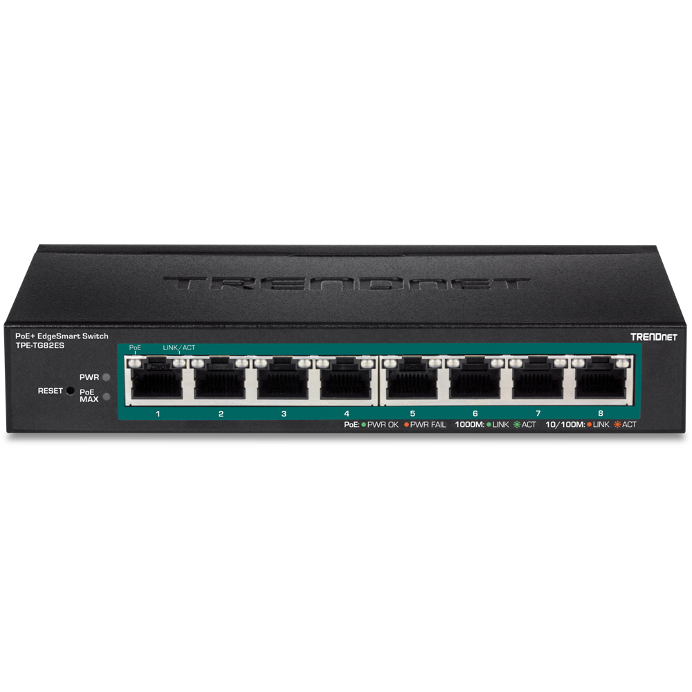 8-PORT GIGABIT EDGESMART POE+ SWITCH