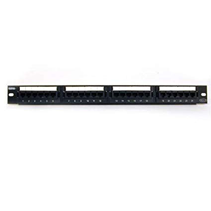 CAT5E 24 PORTS PATCH PANNEL BLACK
