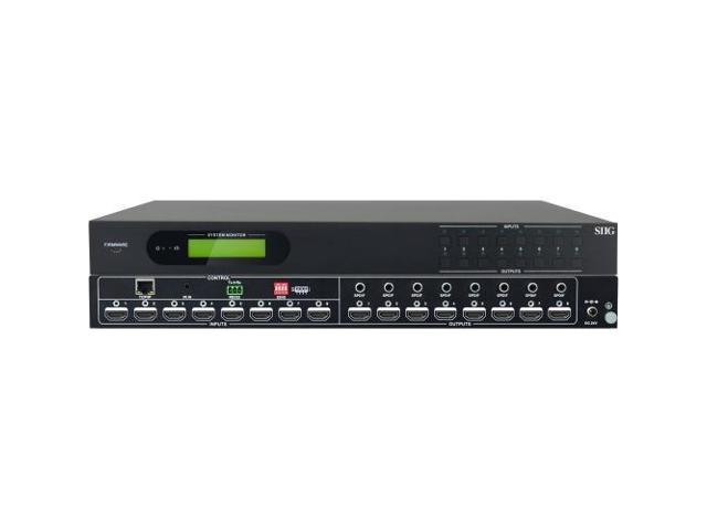 HDMI 2.0 8X8 MATRIX SWITCHER. ALLOWS YOU TO SELECT AND SWITCH BETWEEN ANY OF THE