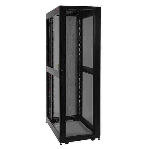 TRIPP LITE SR45UBEXP 45U RACK ENCLOSURE SERVER CABINET DOORS NO SIDE 3000LB CAPA
