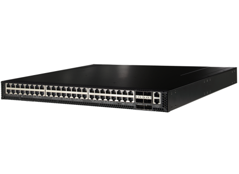 10GE RJ45 1U OPEN ETHERNET SWITCH WITH ONIE, 48-PORT 10GE RJ45 + 6X40G QSFP PORT