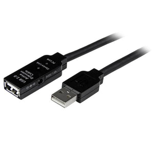 StarTech.com USB 2.0, 35 m, M/F USB cable 1378" (35 m) USB A Black