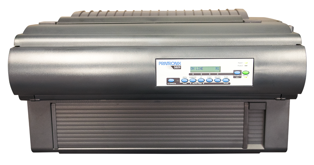 PRINTRONIX S809 SERIAL DOT MATRIX PRINTER WITH 24-PIN PRINTHEAD, 900 CPS AT 10 C