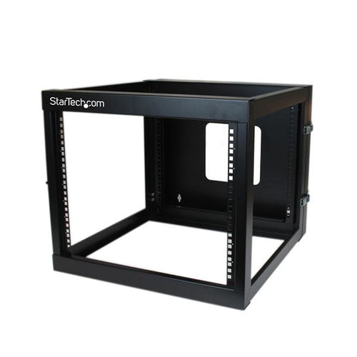 StarTech.com RK819WALLOH rack 139.8 lbs (63.4 kg) Wall mounted rack 8U Black