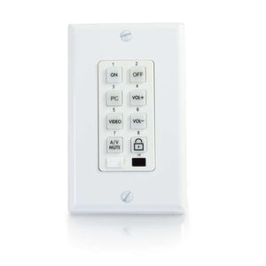 C2G TruLink A/V remote control Wired White press buttons