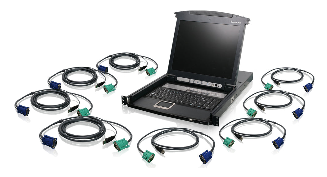 8PORT 17IN LCD COMBO KVM SWITCH
