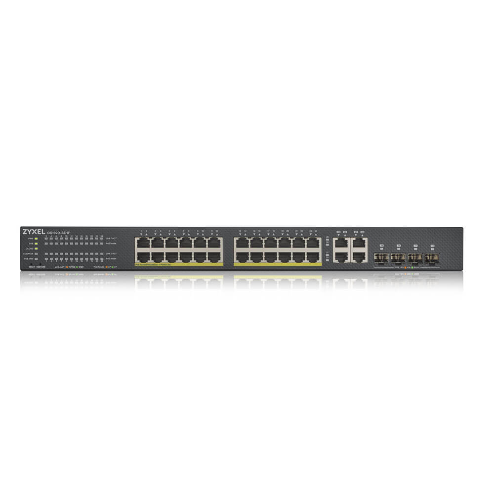 GS1920-24HPV2 - HYBRID NEBULAFLEX 24 PORT GBE L2 ADVANCED WEB MANAGED 802.3AT PO