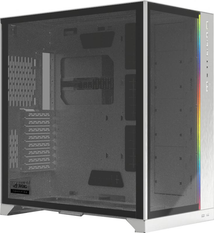 Lian-Li Case O11DXL-W White Tempered Glass 4x3.5HS 6x2.5 E-ATX/ATX/mATX Retail