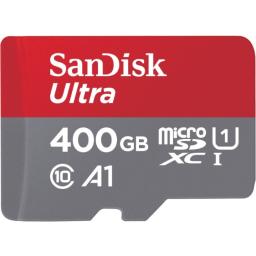 Ext microSD W Adapter 400GB