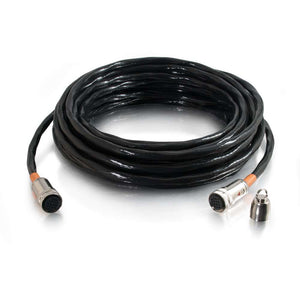 C2G 25ft RapidRun coaxial cable 300" (7.62 m) Black