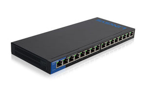 Linksys LGS116 network switch Gigabit Ethernet (10/100/1000) Black