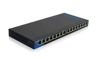 Linksys LGS116P network switch Unmanaged Gigabit Ethernet (10/100/1000) Black Power over Ethernet (PoE)