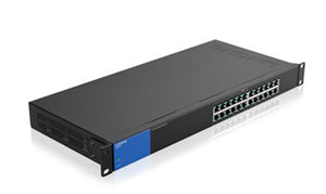 Linksys LGS124P network switch Gigabit Ethernet (10/100/1000) Black 1U Power over Ethernet (PoE)