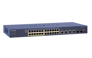 Netgear FS728TLP-100NAS network switch Managed L2+/L3 Fast Ethernet (10/100) Black 1U Power over Ethernet (PoE)