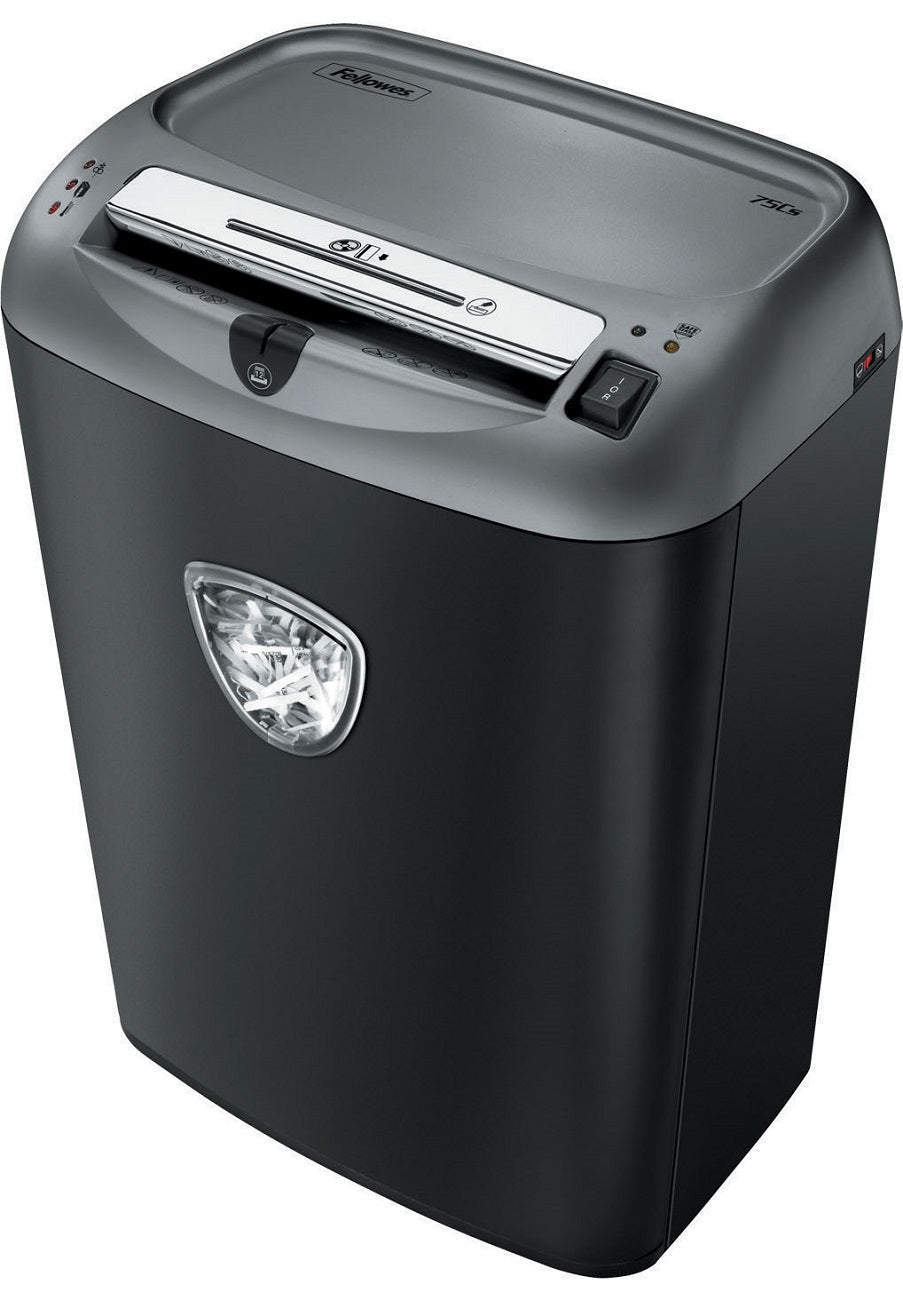 POWERSHRED 75CS PROVIDES POWERFUL DESKSIDE SHREDDING WITH SAFESENSE. PATENTED SA