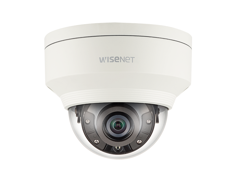WISENET X POWERED BY WISENET 5 NETWORK IR OUTDOOR VANDAL DOME CAMERA, 5MP @30FPS