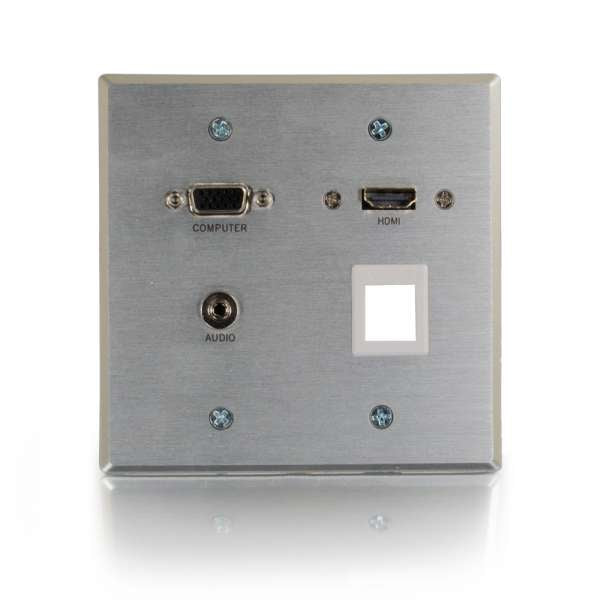 C2G 60135 cable interface/gender adapter HDMI, HD15, 3.5mm 2xRapidRun Aluminium