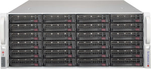 Supermicro SuperChassis SC846BE1C-R1K28B disk array Rack (4U) Black,Stainless steel