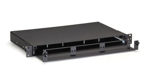 FIBER ENCLOSURE - RACKMOUNT, 1U, NON-LOCKING, 3-SLOT ADAPTER, GSA, TAA, 45 DAY S