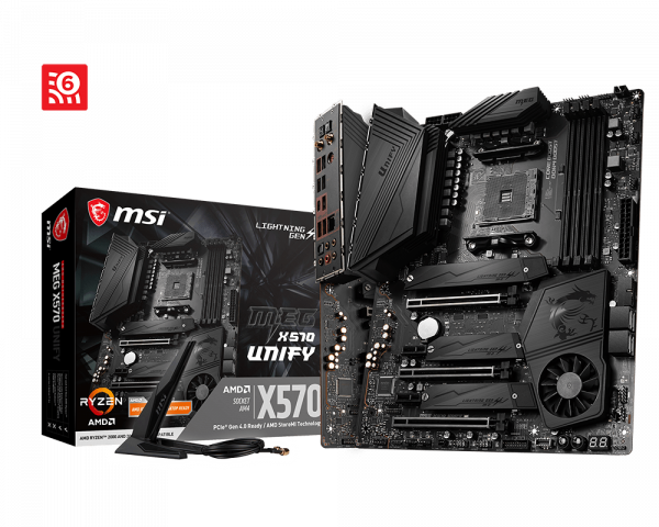 MSI MB MEG X570 UNIFY AM4 RYZEN9 AMD X570 Dual DDR4 128GB ATX Retail
