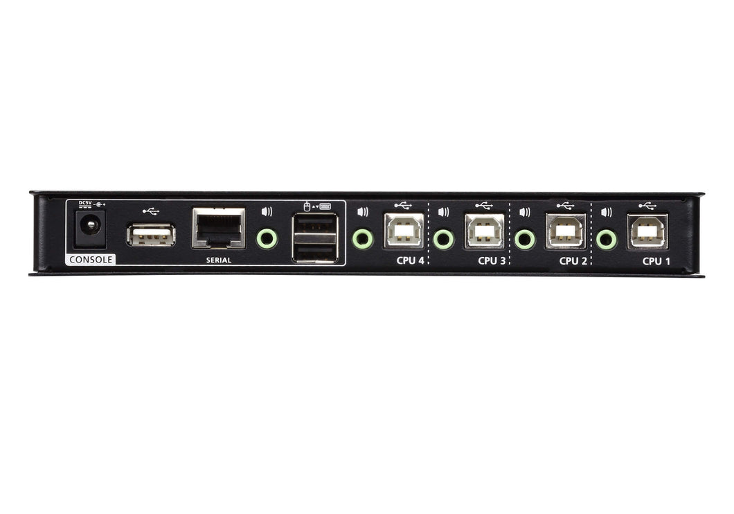 4-PORT USB BOUNDLESS KM SWITCH (CABLES INCLUDED)