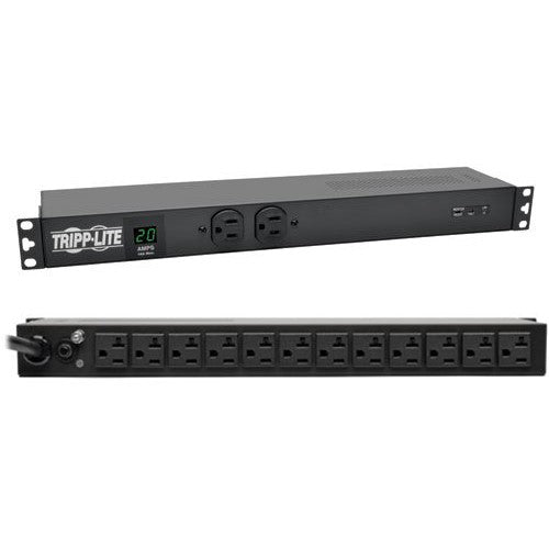 Tripp Lite PDU Metered Isobar Surge 120V 20A 12 5-20R, 2 5-15R L5-20P 1URM