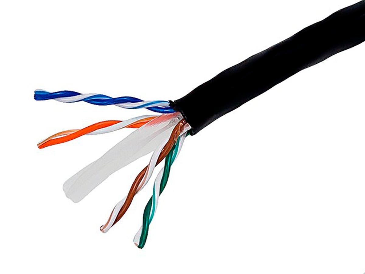 1000FT CAT6 UTP SOLID, CMR), BLACK