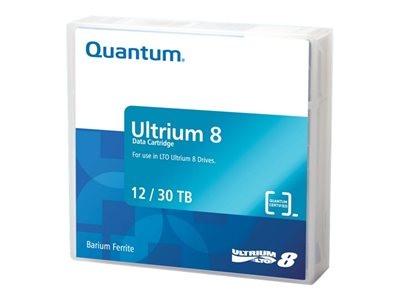 CONTAINS QTY 10 QUANTUM MR-L8MQN-01 ULTRIUM-8 DATA CARTRIDGES. 12TB NATIVE / 30T