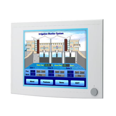 15 XGA IND. MONITOR W/ RESISTIVE TS