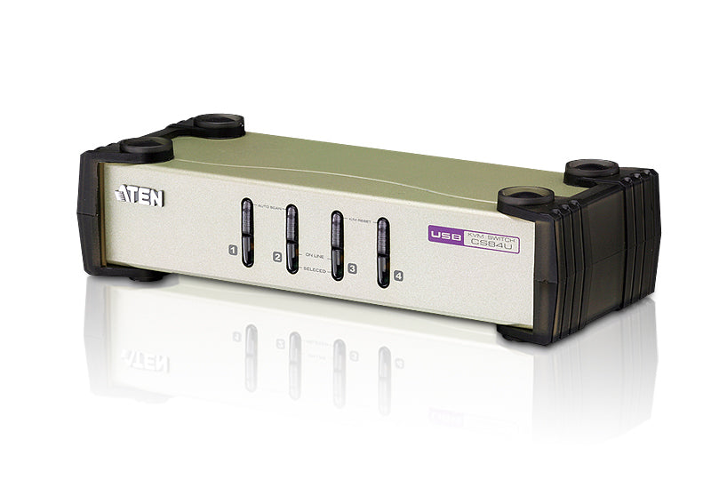 4-PORT PS/2-USB KVM SWITCH