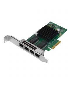 ADDS TWO INDEPENDENT GIGABIT ETHERNET PORTS TO PCI EXPRESS ENABLED SERVER OR DES