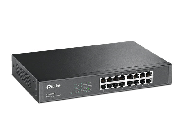 TP-Link Network TL-SG1016D 16-Port Unmanaged Gig 10/100/1000 Mbps Desktop Switch Retail