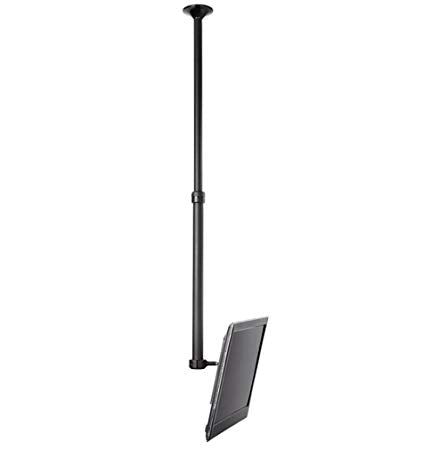 ATDEC CEILING MOUNT FOR MEDIUM DISPLAY, LONG POLE - LOADS UP TO 55LB - BLACK - V