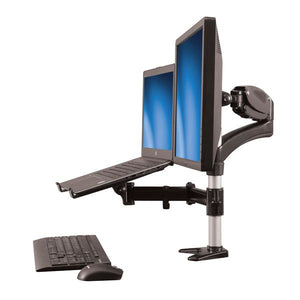 StarTech.com ARMUNONB flat panel desk mount 27" Clamp Aluminium,Black