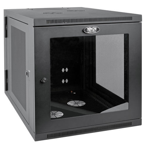 TRIPP LITE 12U WALL MOUNT RACK ENCLOSURE SERVER CABINET WITH ACRYLIC GLASS WINDO