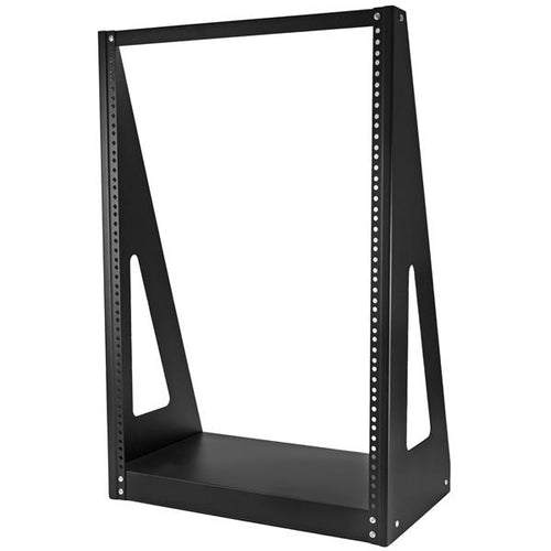 StarTech.com 2POSTRACK16 rack 352.7 lbs (160 kg) Freestanding rack 16U Black