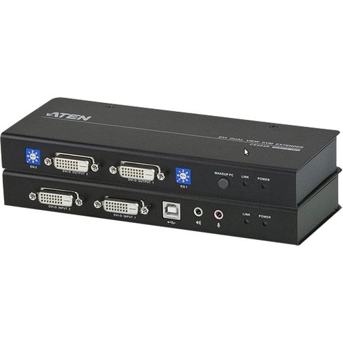 DVI DUAL VIEW KVM EXTENDER UP TO 200 FT.3 YEARS WARRANTY