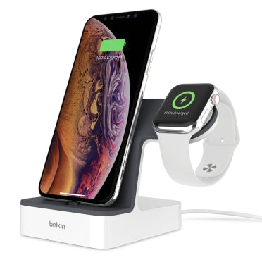 POWERHOUSE CHARGE DOCK FOR APPLE WATCH & IPHONE XS, IPHONE XS MAX, IPHONE XR, BL