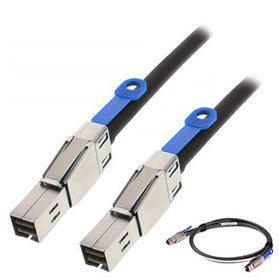 ADDON 2.00M (6.6FT) SFF-8644 MALE TO SFF-8644 MALE BLACK MINI-SAS CABLE