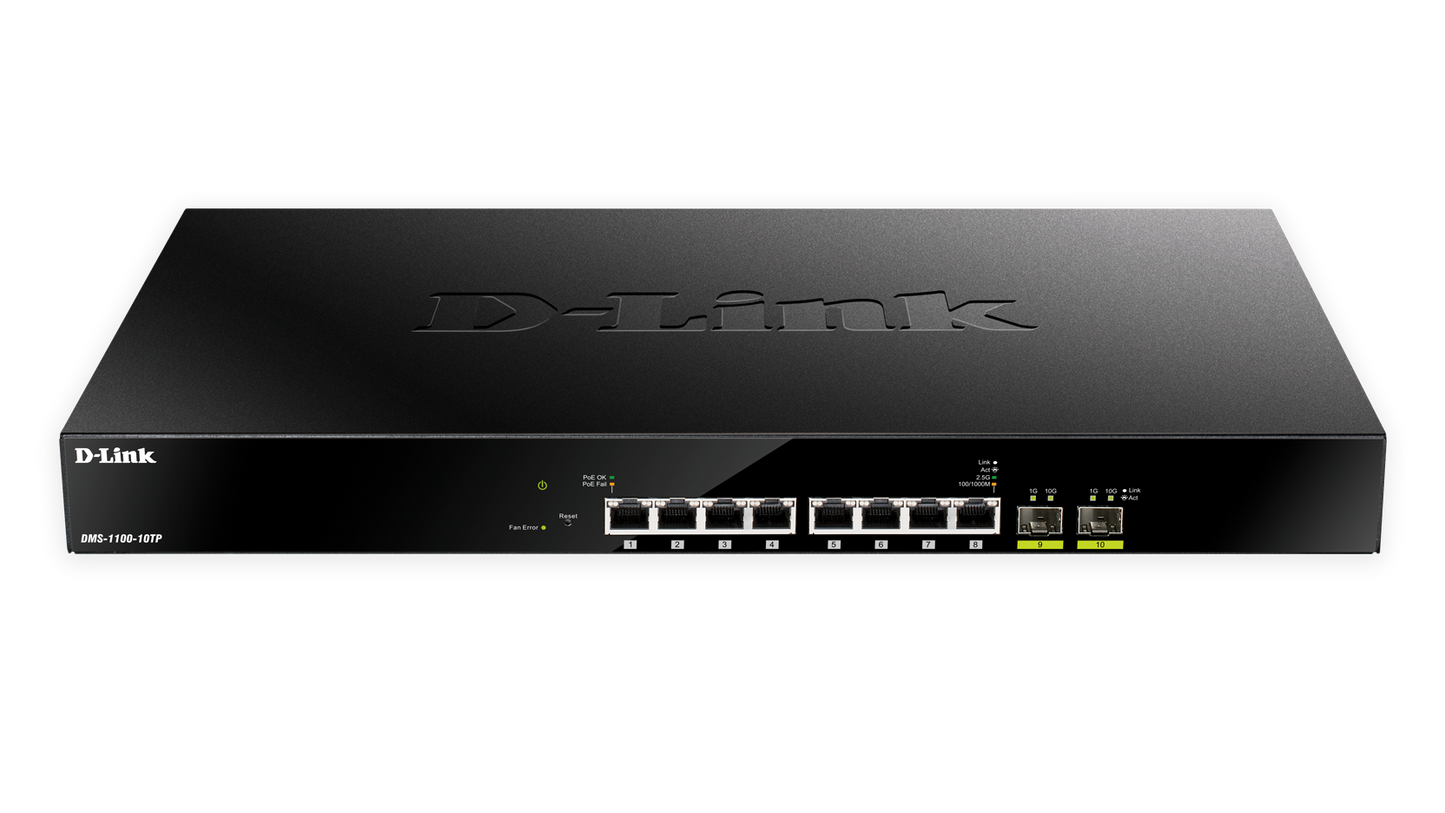 D-Link NT DMS-1100-10TP 10PT DMS-1100 GIB Switch SFP+ 240W PoE Brown box
