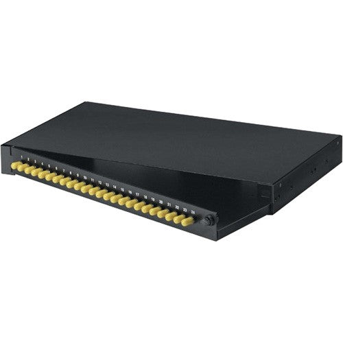 RACKMOUNT FIBER PANEL, 1U, LOADED WITH (
