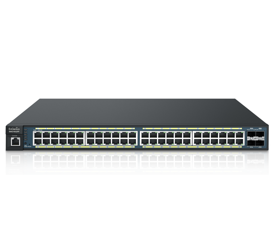 EnGenius EWS7952FP 48Port Gigabit PoE+ 740W WLAN Management Switch Retail