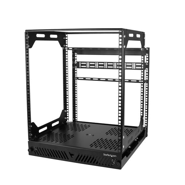 StarTech.com PORACK12U rack 125 lbs (56.7 kg) Freestanding rack 12U Black