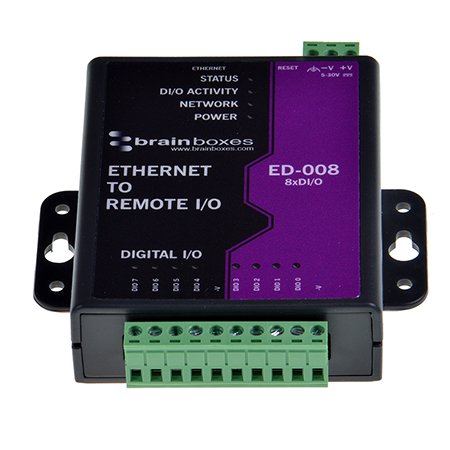 ETHERNET TO 8 DIGITAL IO PORTS