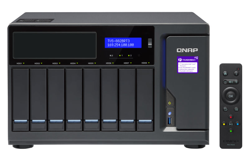QNAP TVS-882BRT3 Ethernet LAN Desktop Black NAS