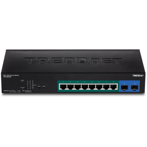 10-PORT GIGABIT WEB SMART  POE+ SWITCH,LIMITED LIFETIME WARRANTY