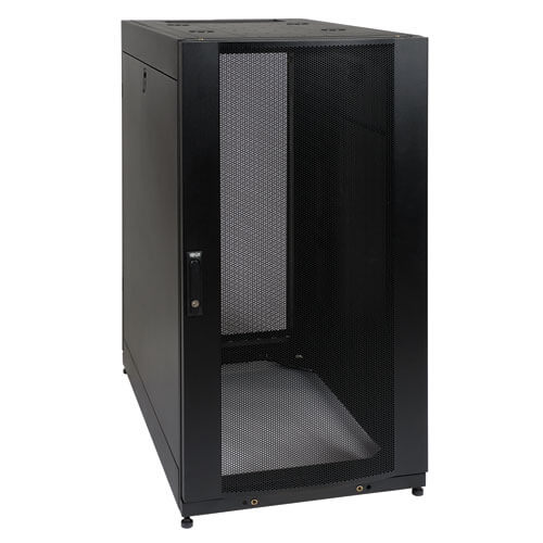 TRIPP LITE SR25UBSP1 25U RACK ENCLOSURE SERVER CABINET SHOCK PALLET WITH DOORS A